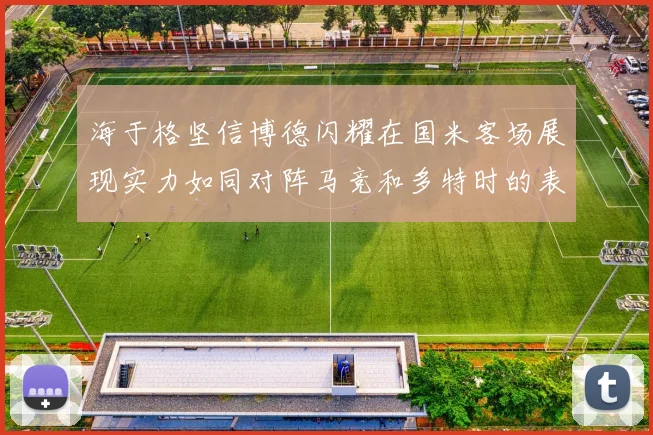海于格坚信博德闪耀在国米客场展现实力如同对阵马竞和多特时的表现